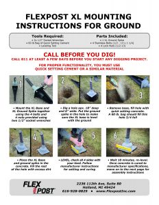 FlexPost XL - Natural Ground - Mounting Instructions