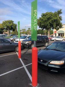 Signage and Bollard Colors Can Be Customized for Branding