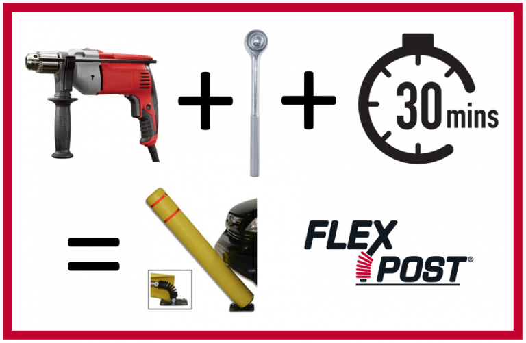 Install Signposts/Bollards at Your Car Wash in 30 Minutes or Less with FlexPost