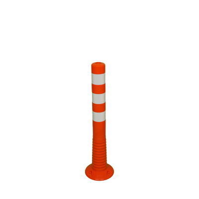 Flexbrite Orange & White 30" Flexible Bollard