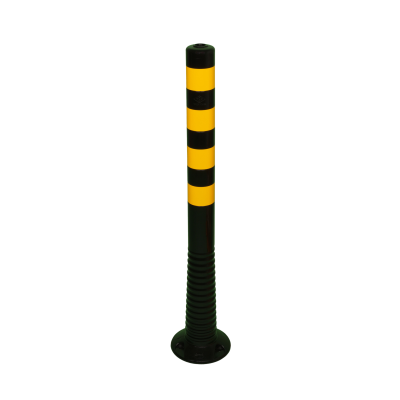 Flexbrite Black & Yellow 40" Flexible Bollard