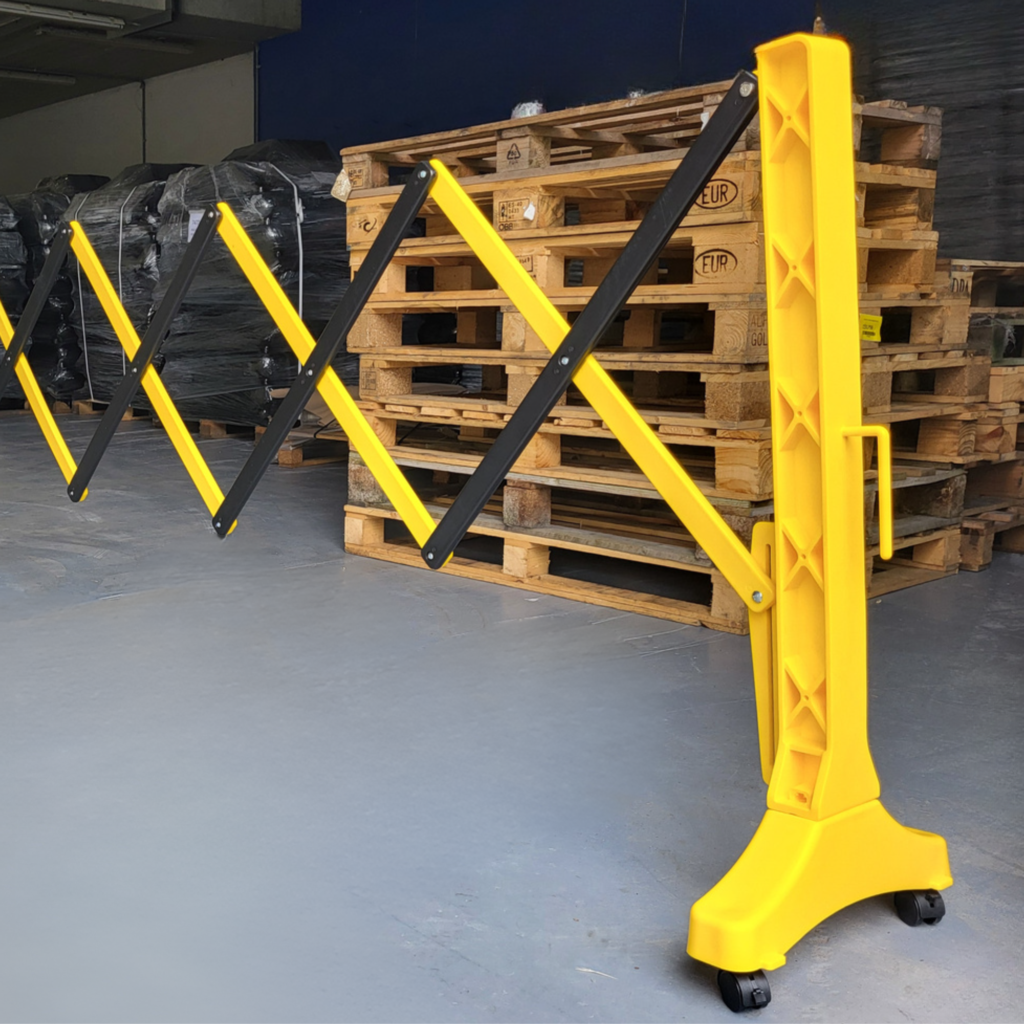 Terminal Expandable Gate Barricade in use