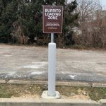 FlexPost Curbside Pickup Signpost Installation - Chipotle Mexican Grill