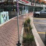 Traer Creek Plaza Curbside Pickup FlexPost Installation