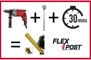 Install Signposts/Bollards at Your Car Wash in 30 Minutes or Less with FlexPost